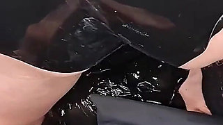 Vibrator Tease for Mummified Slave Girl