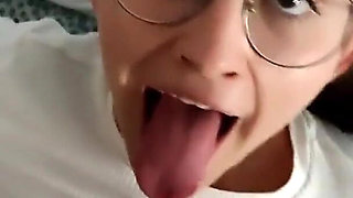 Huge Cum in Mouth Show & Swallow Climax