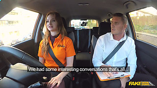 Fake Driving School - Kinky Students' Secret: Blowjobs and Creampies for Top Grades
