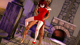 Friday Night Funkin' Girlfriend - 3D Hentai Animation