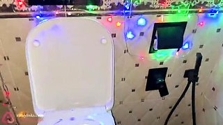 Russian POV Pissing Compilation: Close-Up Pussy & Dirty Pads in 4K - Xmas Golden Shower