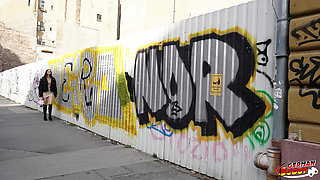 German Scout - Eye Rolling Orgasm for Slim French Girl Candie Luciani at Casting Fuck