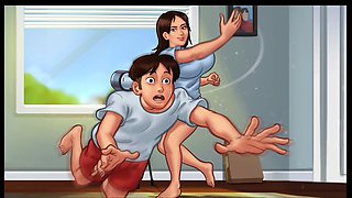 Cartoon animated, indian bhabhi, summer time saga