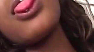 Pretty Ass Ebony MILF Takes Massive Cock From Behind