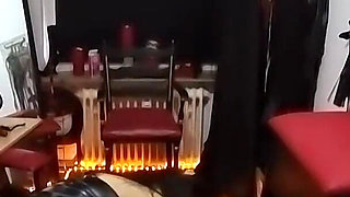 Dominant Brunette MILF Stretches Submissive Ass Wide with Toys