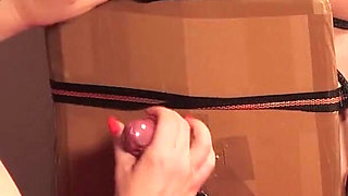 Female Slave Training - Day 22/28 - Milking and Tormenting a Male Slave with Post Orgasm Torment CBT