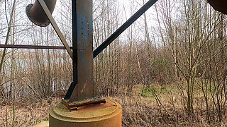 Naked Tits on the Industrial Plant