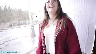Venom Evil's brunette sex by Public Agent