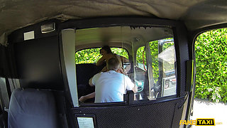 Fake Taxi - Naughty Lucy Love Likes That Ride Outdoors & Gives a Cabbie a Blowjob in Car Leading to a Pussy Creampie