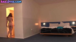 Rimjob Asian dyke amateur MILF licks and fingers redhead GF