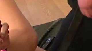 Humiliated woman fucking with a candle