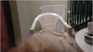 Stepmom Help Stepson On Balcony Not See Her Husband