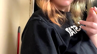 Pornstar Smokes a Cigarette