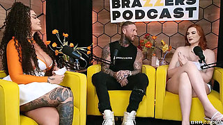 Brazzers Podcast Ep 14 - Abigaiil Morris & Toochi Kash Threesome Fuck