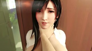 Girl-on-girl, censored, titsjob
