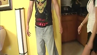 Brunette MILF Gets Pounded Hard and Drenched in Cum