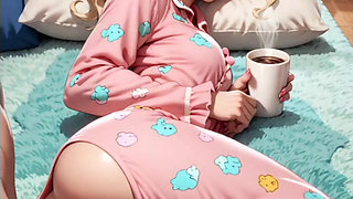 Hentai anime - with my friends when my husband goes to work