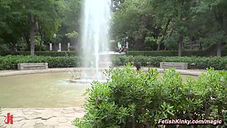 Beautiful babe public ass fucking gangbanged