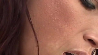 Sexy dildo fucking lesbians on the bed eating pussy