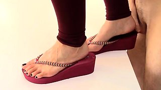 Mistress sahiba kaur slave, sandal footjob, kiffa foot