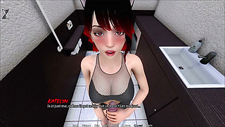 Stepsister Helping Her 18 Plus Stepbro With Mouth Inside Toilet