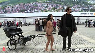 Rickshaw public humiliation and ass fucking