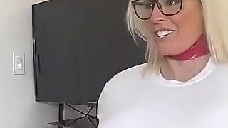 Busty Blonde Boxing with Massive Fake Cock Out! Imagine Me Boxing at the Boxing Club You Are in!