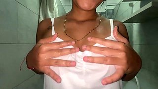 I stick my dildo all the way in and moan like a whore