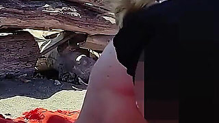 Risky Blowjob on the Canary Beach Caught with Intense Orgasm P2 - Misscreamy