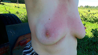 Naked Tits Banging Between the