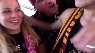 Czech Gang Bang In Bus
