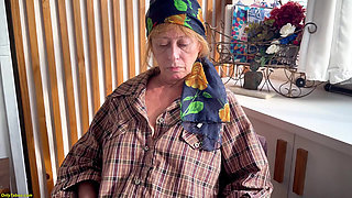 First Rough Anal with a Ugly Grandma