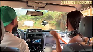 Big-assed Colombian Needs Hydration And Her Neighbor Fills Her Mouth With Semen - Danielaandrea