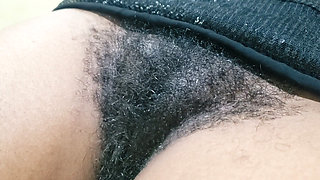 Hairy Pussy Brunette MILF With Intimate Close Up Visuals