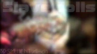 HENTAI-ch An extra-thick dildo machine thrusts into the