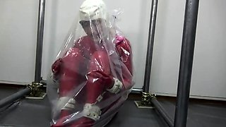 two women fetish latex asslicking and anal mff