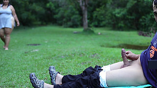 I Masturbate a Stranger in a Park - Risky Sex Lexly_16 & Magician