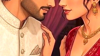 Desi Bride Wedding Night Intimate Romance - Ai Created Video