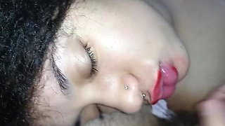 Sweet Little Mouth Gets Filled With Creampie - Close Up Cumshot