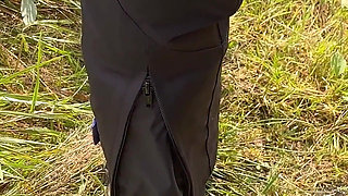 Hot Mini Piss on Motorcycle Tour