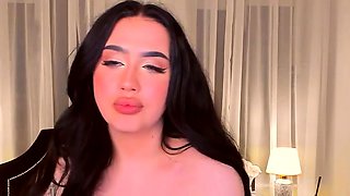 Chubby Brunette Big Boobs Dildo Masturbation