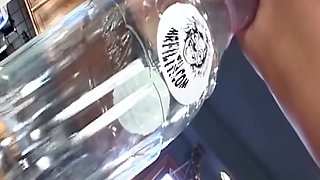 Mature MILF Stretched Wide by Massive Bottle Insertion