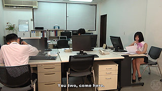 CFNM, Company of Sadistic Female Boss, Male Employees Have to Work Naked and Ridiculed Being Nicknamed "uncut" or "small Dick