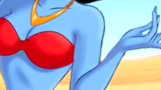 Genie Girl Jerk off Dick to Adaddin. Fairy Tale Story
