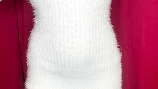 Hot blonde with big boobs solo