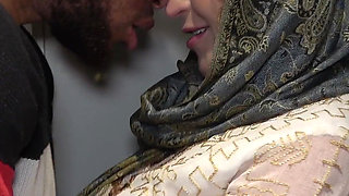 BBC Stepson Helping His Hijabi Stepmother with the Laundry