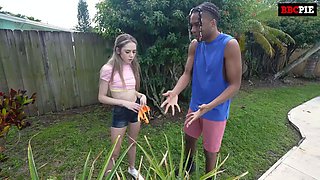 Daisy Fox Finds Big Black Dong While Looking For Lost Dog