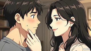 Dad's new girlfriend catches the stepson peeping and turns it into a lesson