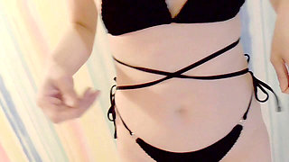 Mayu No59 Swimsuit Fitting, Anal Licking, White-eyed Orgasm, Semen Eating, Nipple Piercing, Squirting, Convulsive Orgasm