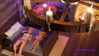 Magic Hentai Sex Parody - Big Tits Teen Gets Anal Creampie in 3D Animation